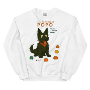 Sweat Unisexe à Col Rond Les aventures de Popo